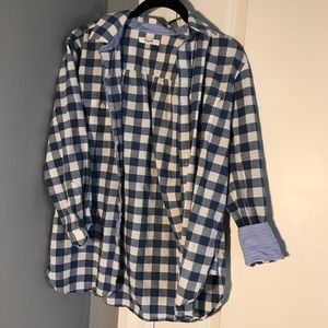 Blue and white flannel // Madewell
